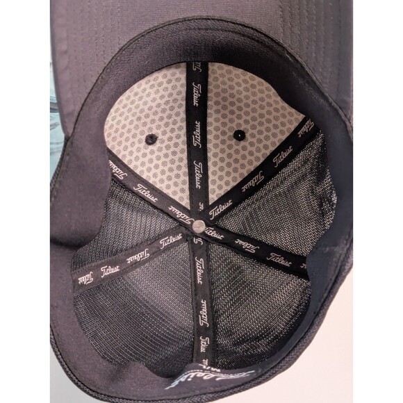Titleist Footjoy FJ Tour Pro V1 Performance Mesh Golf Hat, Black White, Size M/L - Picture 6 of 8
